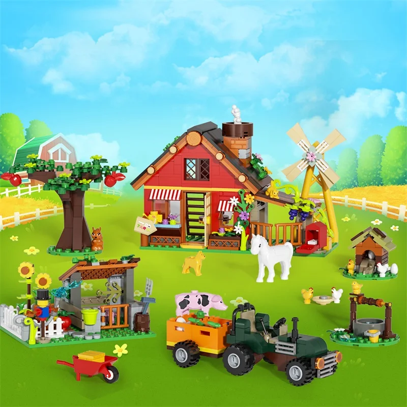 Agriculture Farm House - Creative Windmill Farm House Building Blocks