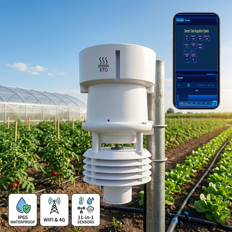 Precision Farming Smart Agriculture - Smart WiFi 4G Agriculture ET0 Weather