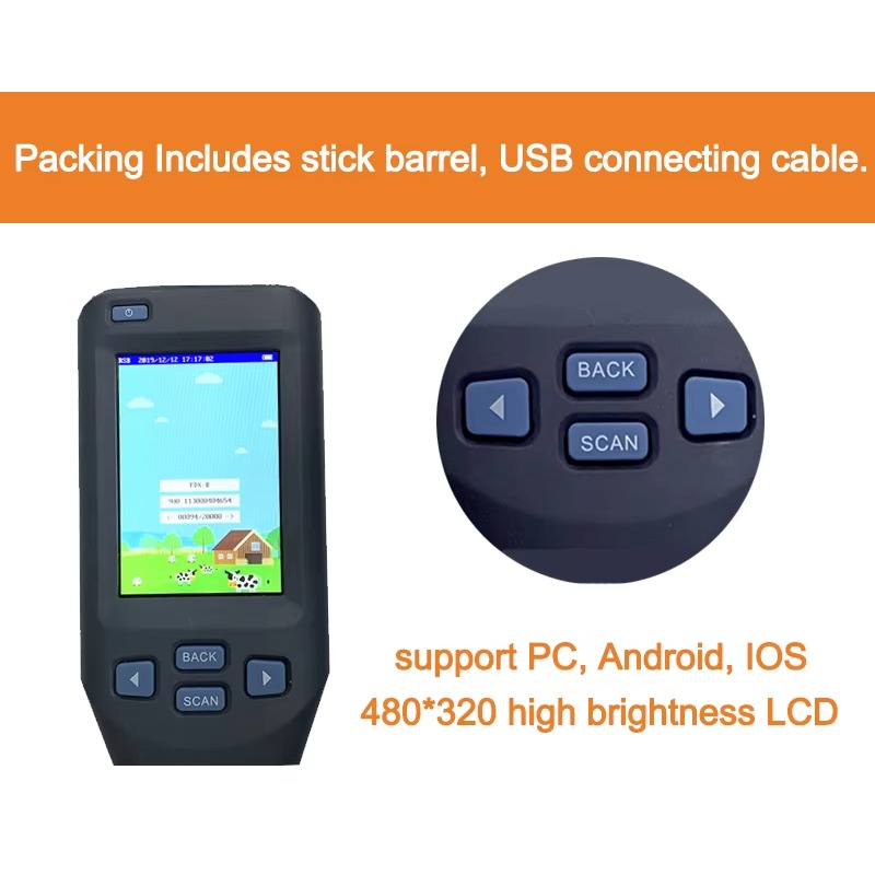 134.2kHz ISO11784/5 RFID Stick - Livestock Ear Tag ulasan dan harga