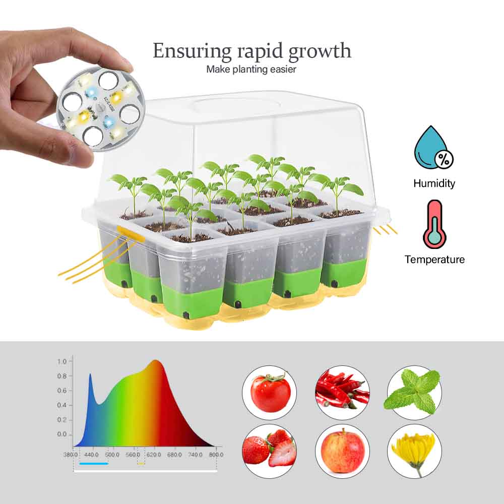 LED Grow Light Seedling Starte - Greenhouse Plastic Film ulasan dan harga