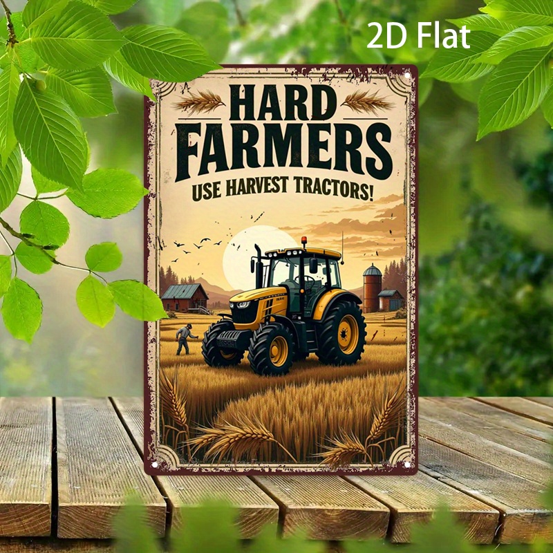 Vintage Farmhouse Metal Tin Si - Agriculture Farm House ulasan dan harga