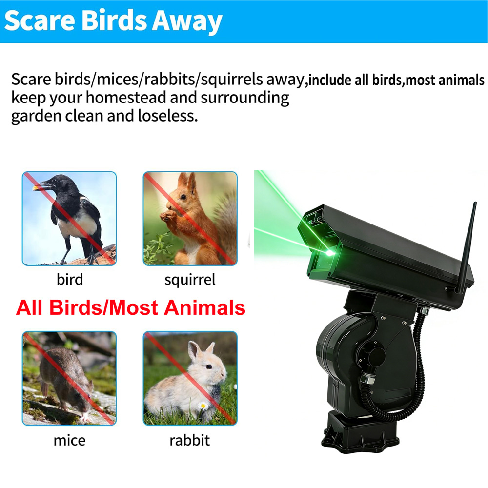 Powerful 2W Green  Bird Repell - Precision Farming Smart Agriculture ulasan dan harga