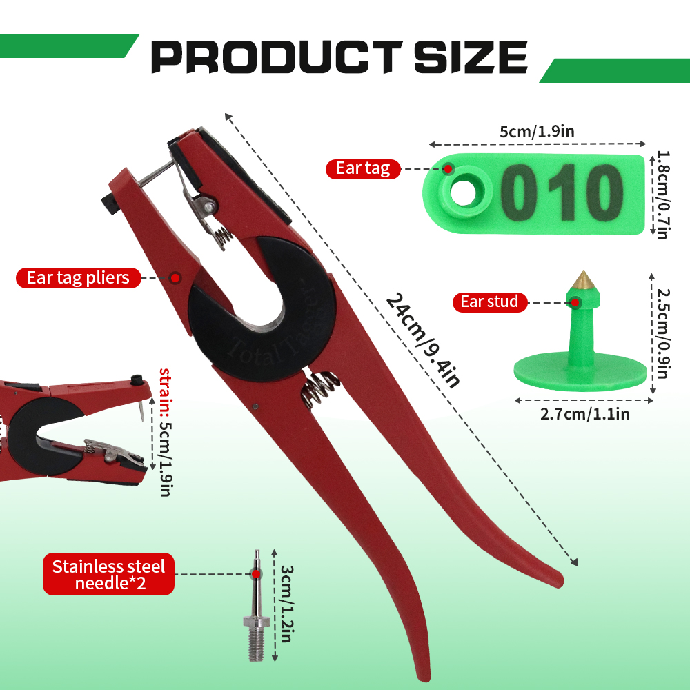 100PCS Sheep Ear Tag Pliers 00 - Livestock Ear Tag ulasan dan harga